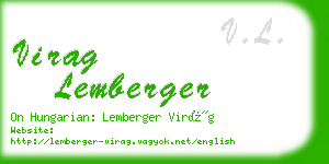 virag lemberger business card